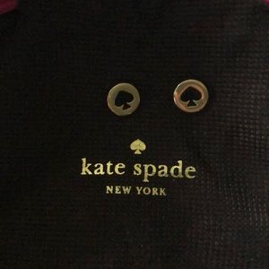 Kate Spade gold spade earrings